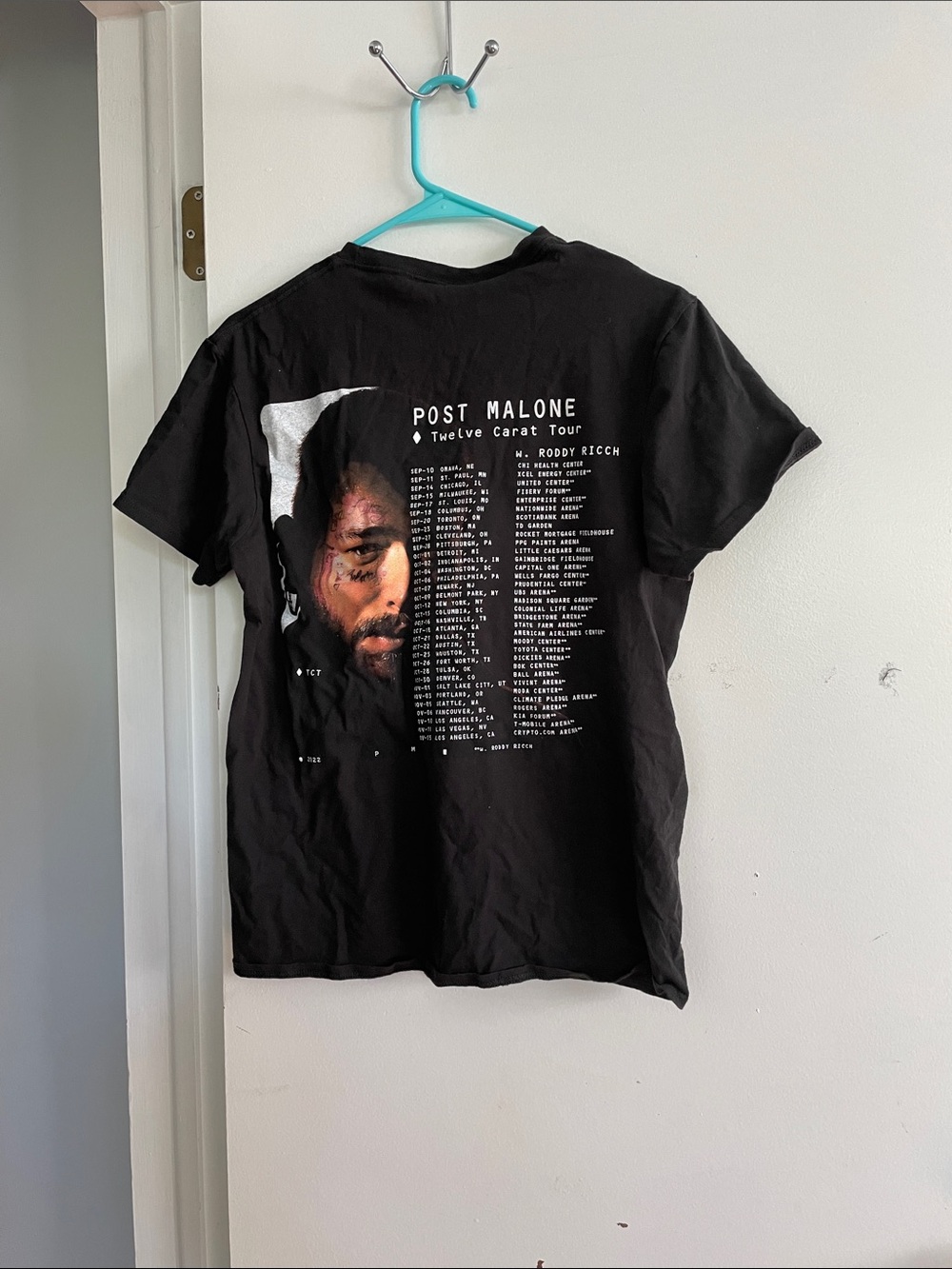 Post Malone 'Twelve Carat Tour' Black Graphic Tee
